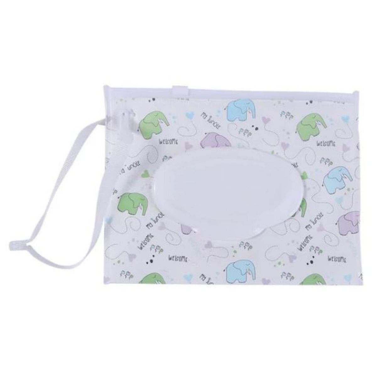 GENERICO - Mini Porta Pañitos Humedos Elefante Bebe