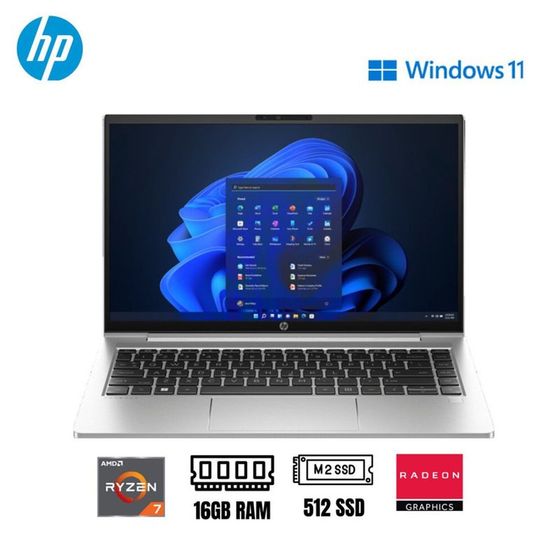 HP - LAPTOP HP PROBOOK 14" FHD RYZEN 7-7730U 16GB RAM 512GB SSD WINDOWS 11 PRO 445 G10 (9S640LA#ABM)