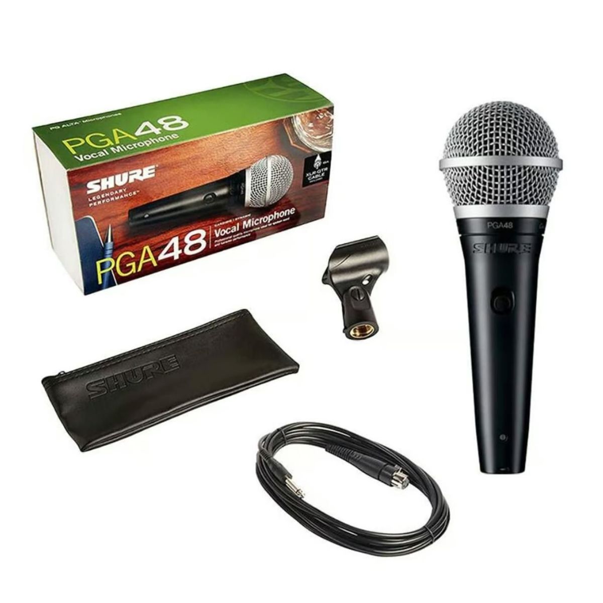 SHURE - Micrófono Profesional Shure PGA48 Cardiode Dinámico
