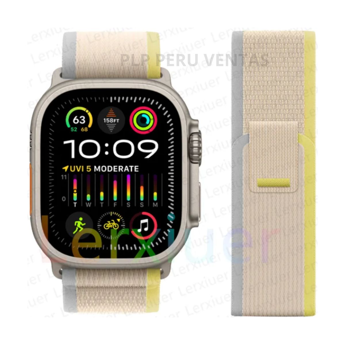 IMPORTADO MC - Correa Trail Loop Apple Watch y Smartwatch 42-44-45-49mm Gold