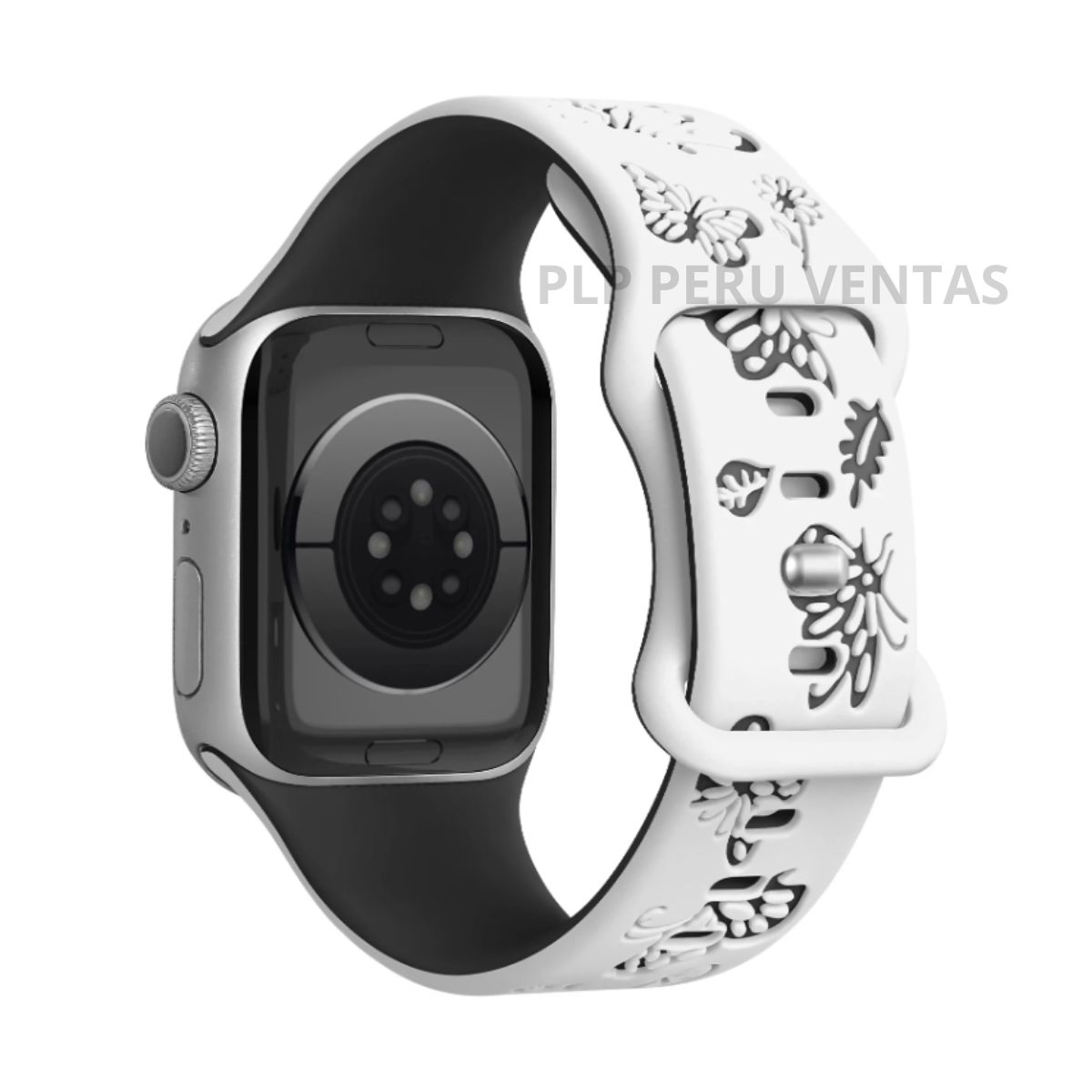 GENERICO - Correa Goma Mariposas Apple Watch y Smartwatch 42-44-45-49mm