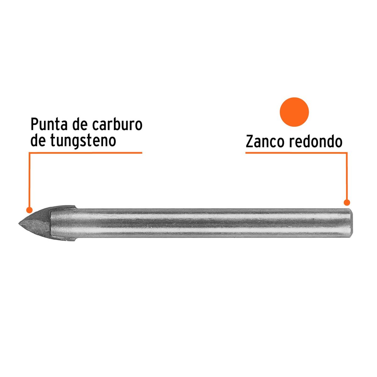 TRUPER - Broca 3/8" para Vidrio y Mayólica 11704 Truper