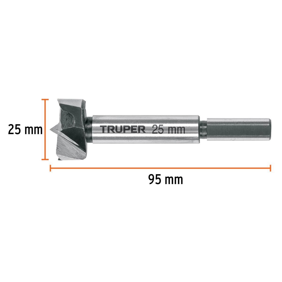 Truper - Broca 25mm (1") Forstner para Madera 102370 Truper