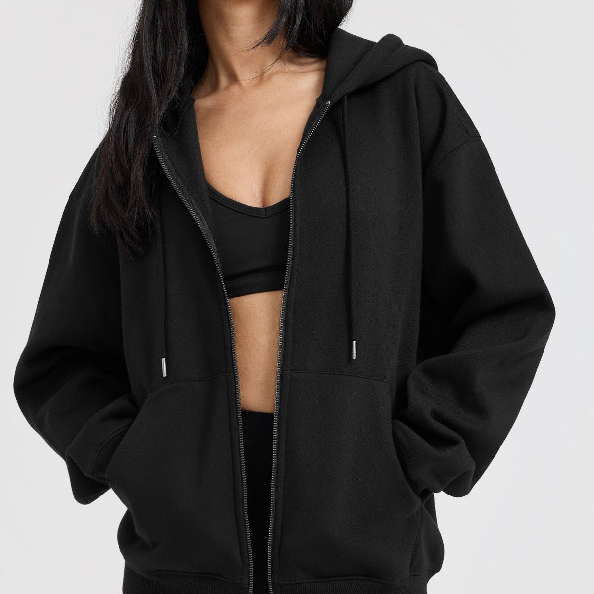 GENERICO - POLERA OVERSIZE MUJER - POLERON DEPORTIVO AFRANELADO MUJER