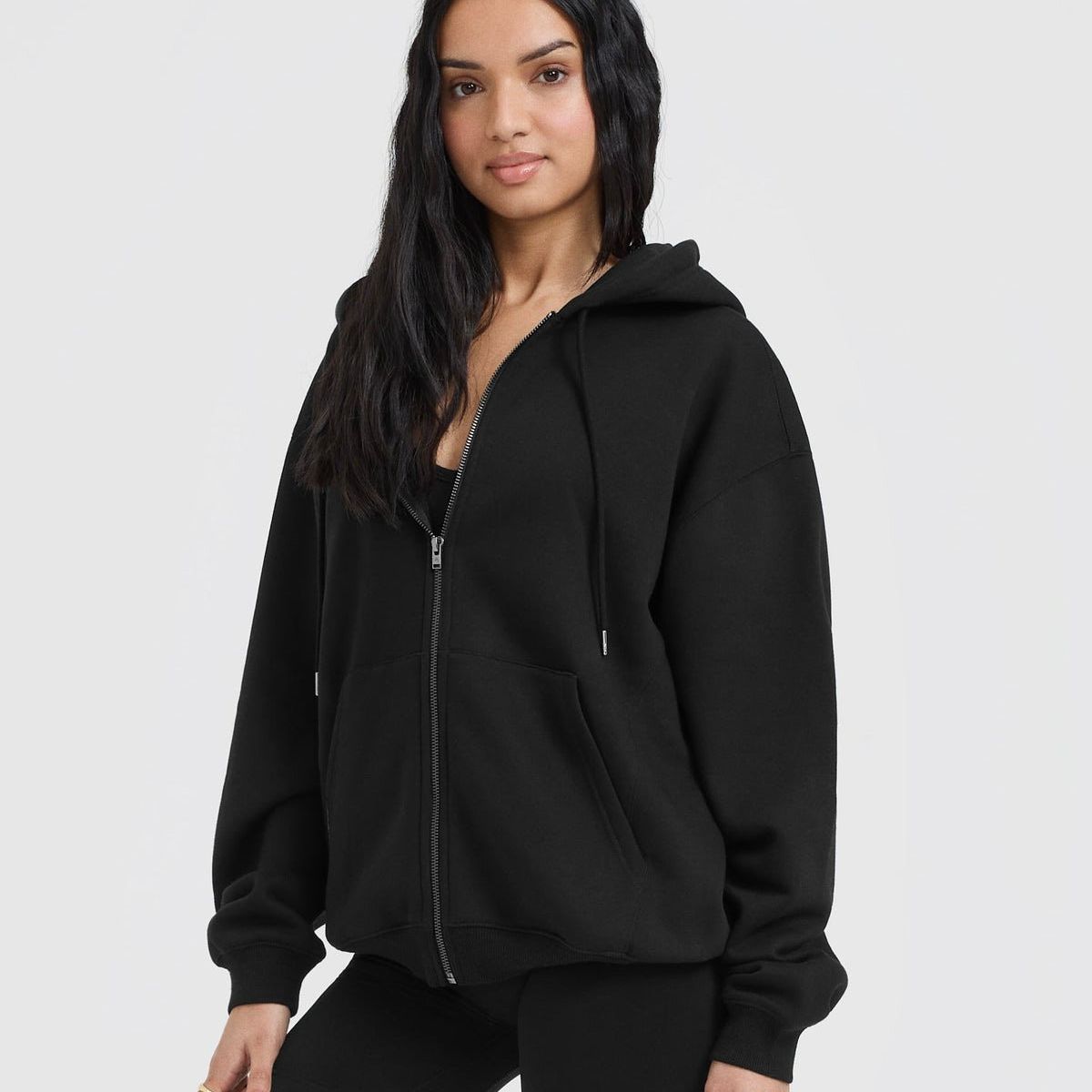 GENERICO - POLERA OVERSIZE MUJER - POLERON DEPORTIVO AFRANELADO MUJER