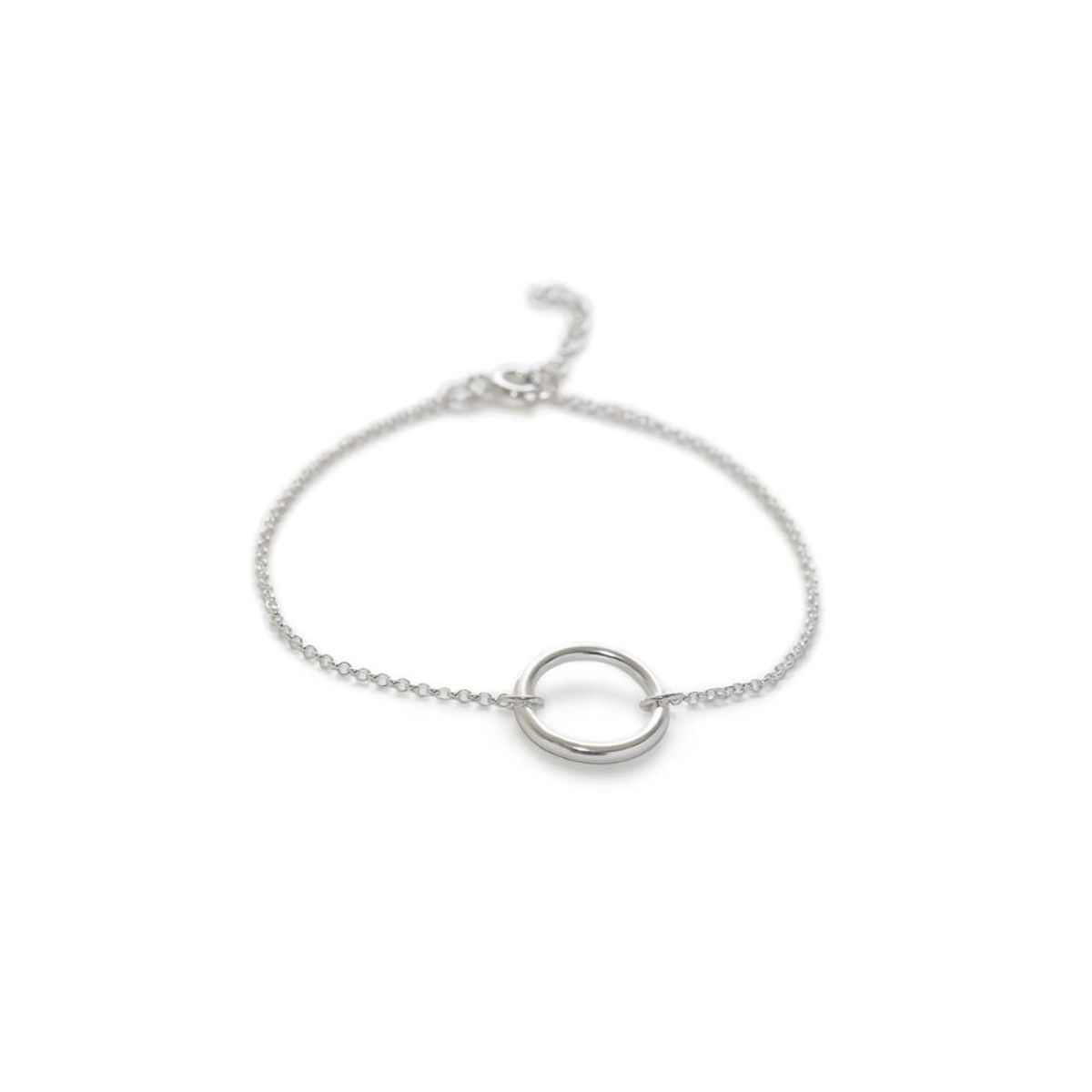 CLEO JOYAS & ACCESORIOS - Pulsera Círculo Karma Plata