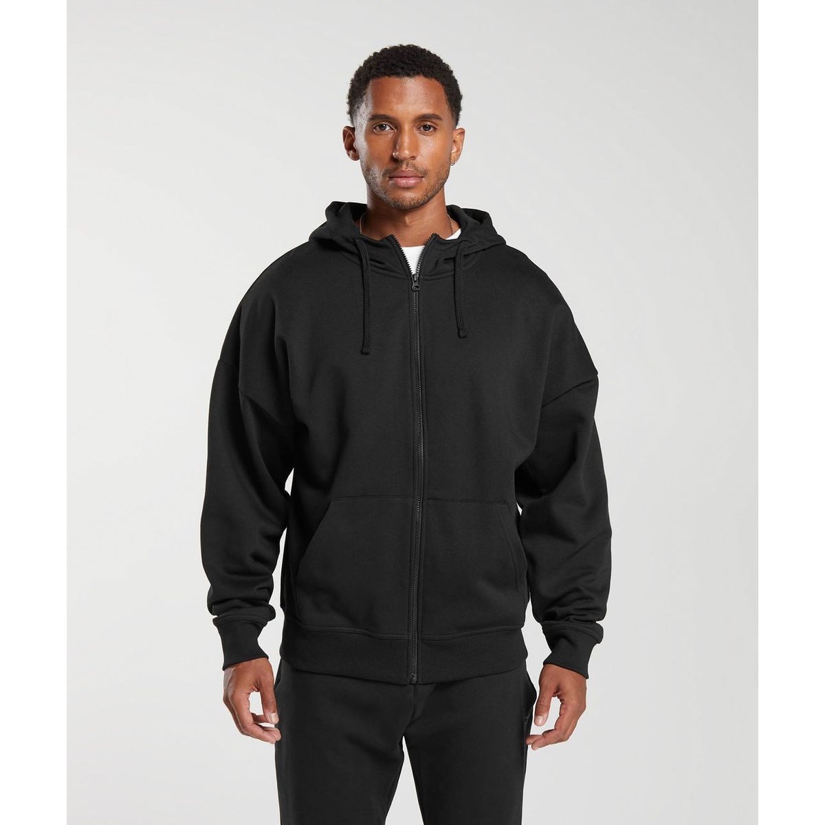 GENERICO - POLERA OVERSIZE HOMBRE - POLERON DEPORTIVO AFRANELADO HOMBRE