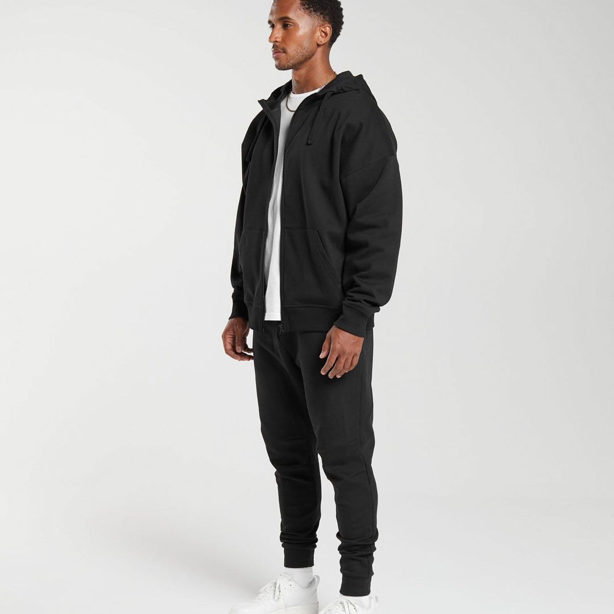 GENERICO - POLERA OVERSIZE HOMBRE - POLERON DEPORTIVO AFRANELADO HOMBRE