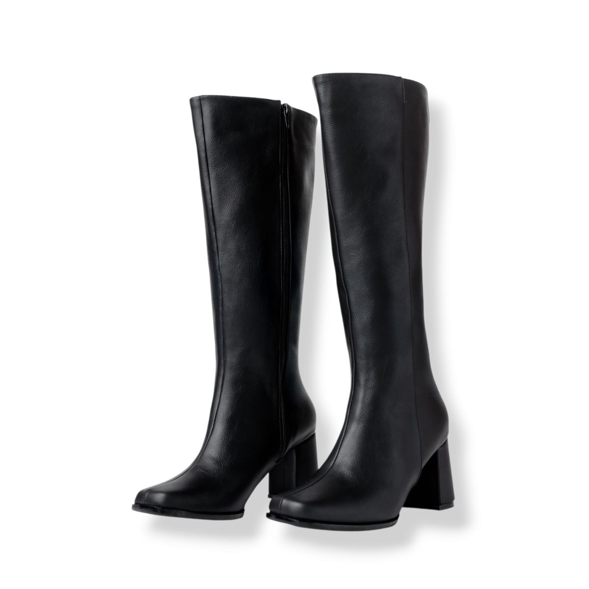 LB LIBBY CALZADOS Y ACCESORIOS - BOTAS ATENAS PUNTA CUADRADA COLOR NEGRO - TACO 7