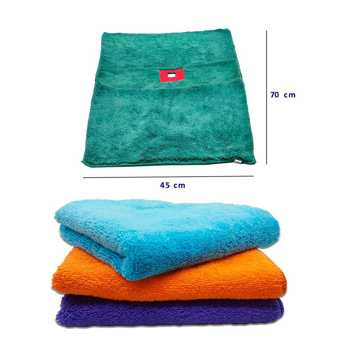 GENERICO - Trapeador Microfibra Con Peluche 70 cm x 45 cm SI Ojal