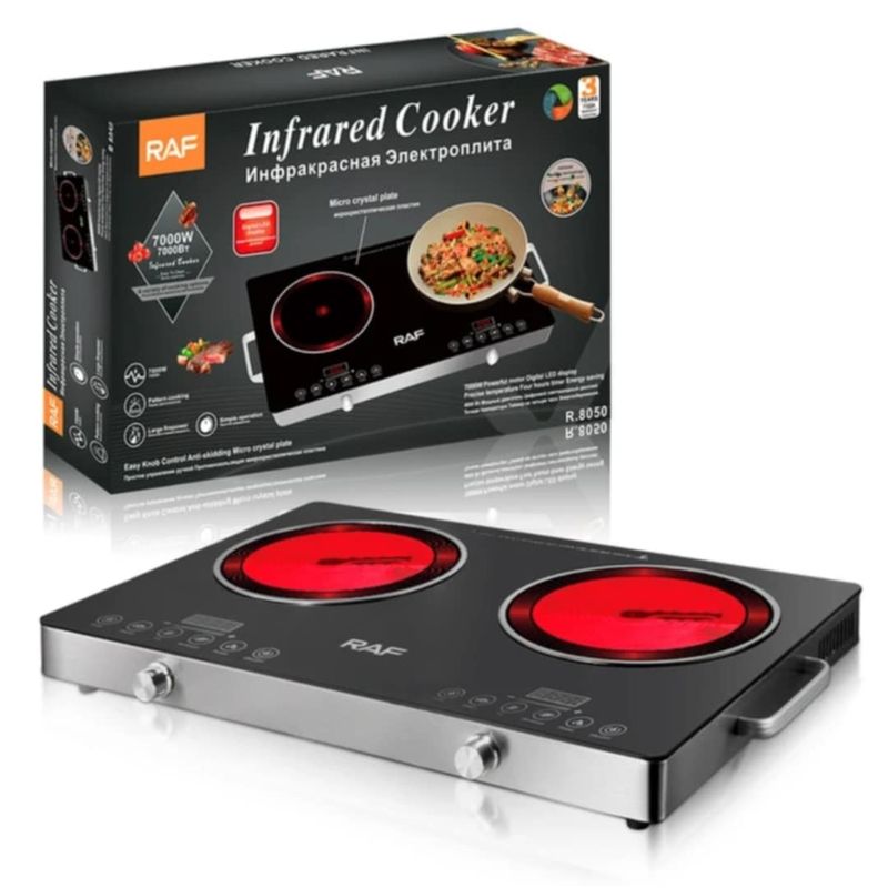 GENERICO - Cocina de Inducción 2 Hornillas Electrica Moderna Potente R-8050