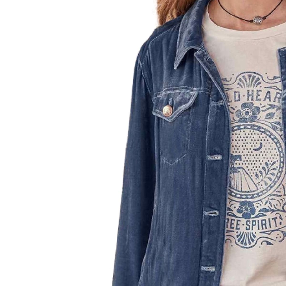 BLWOENS - Chaqueta de para mujeres MC644-Azul