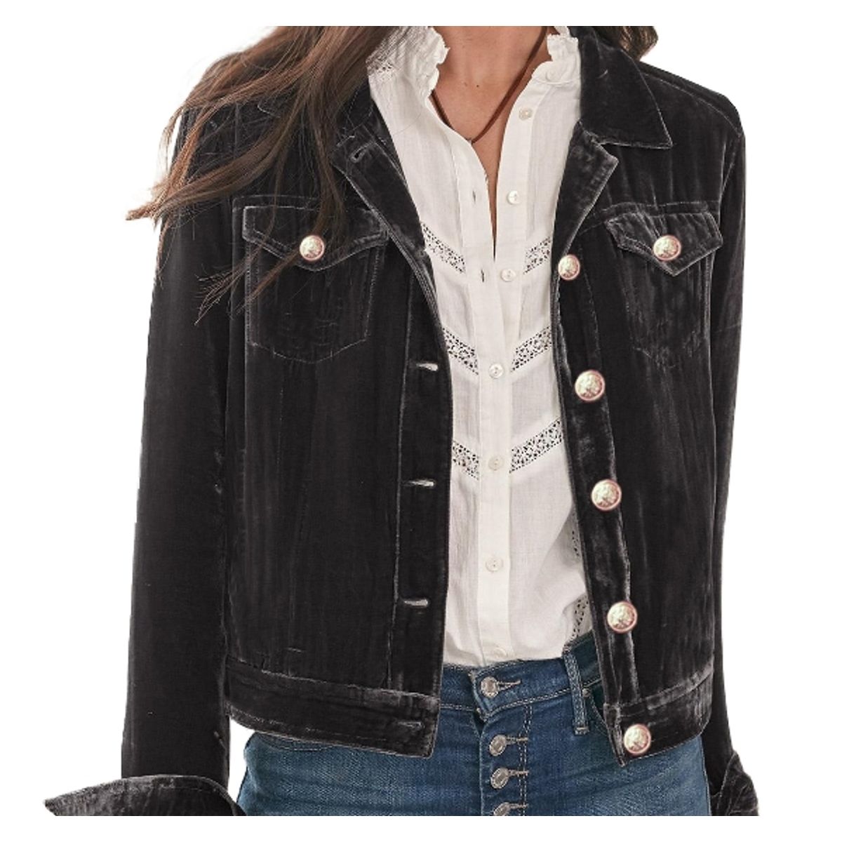 BLWOENS - Chaqueta de para mujeres MC644-Negro