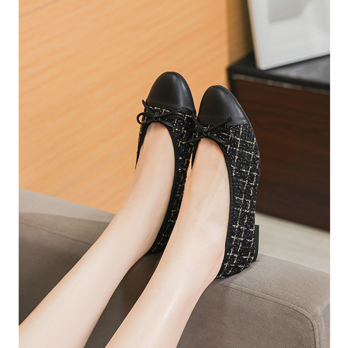 BLWOENS - Zapatos planos para Mujer -Negro