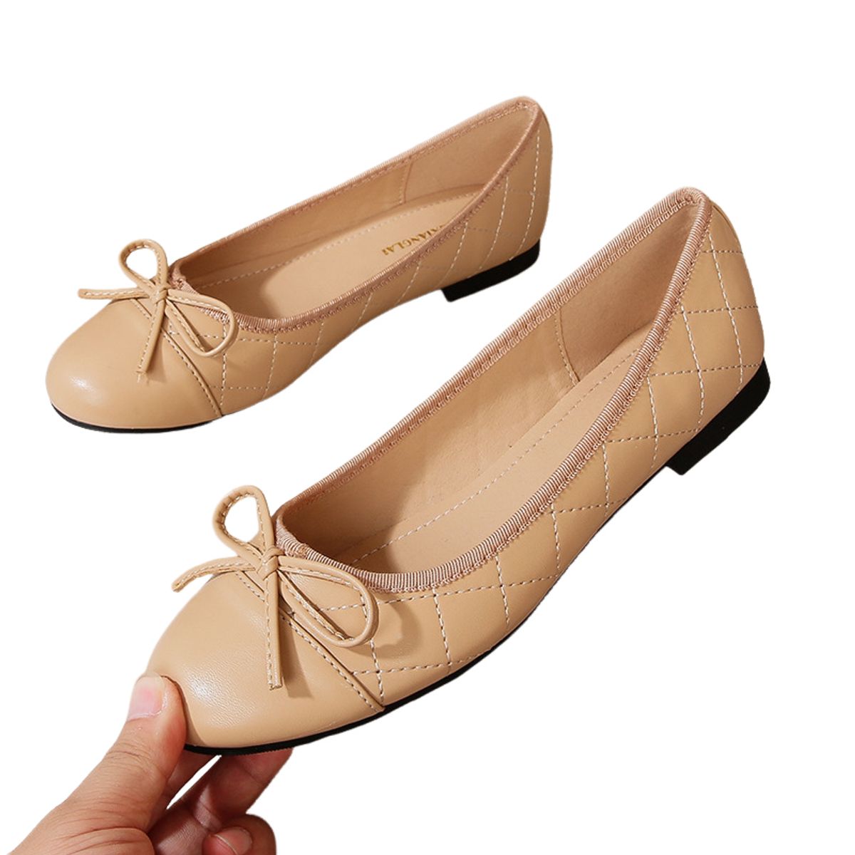 BLWOENS - Zapatos planos para Mujer -Beige