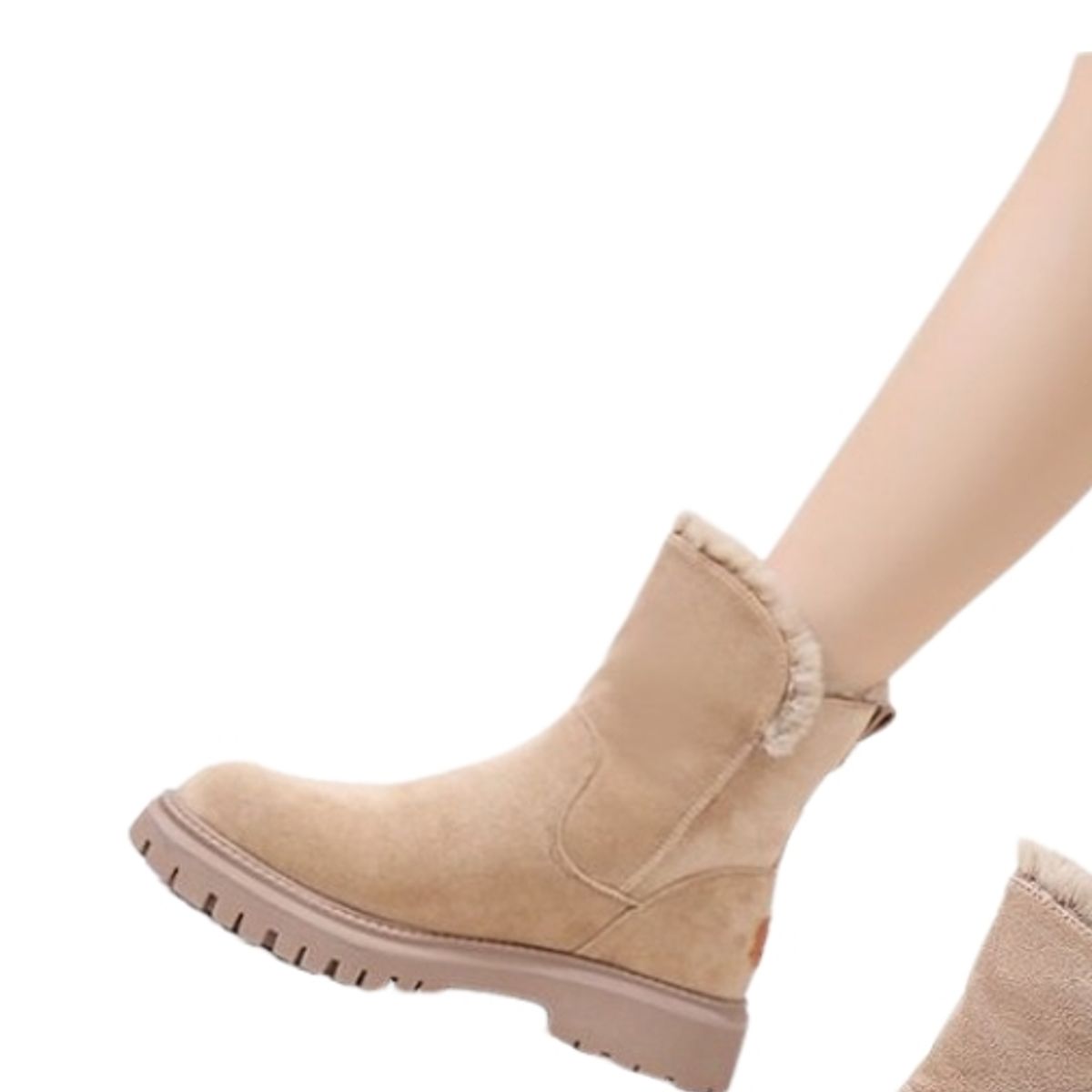 BLWOENS - Botas para Mujer-Beige