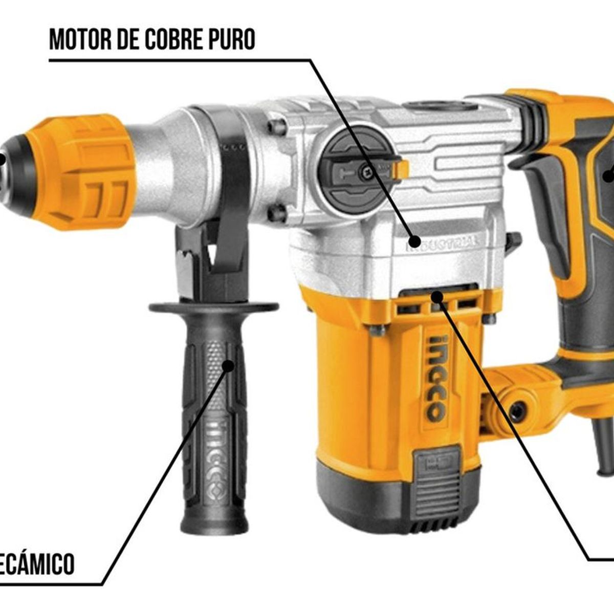 INGCO - Rotomartillo SDS Plus 1500W 5.5 Joules Ingco