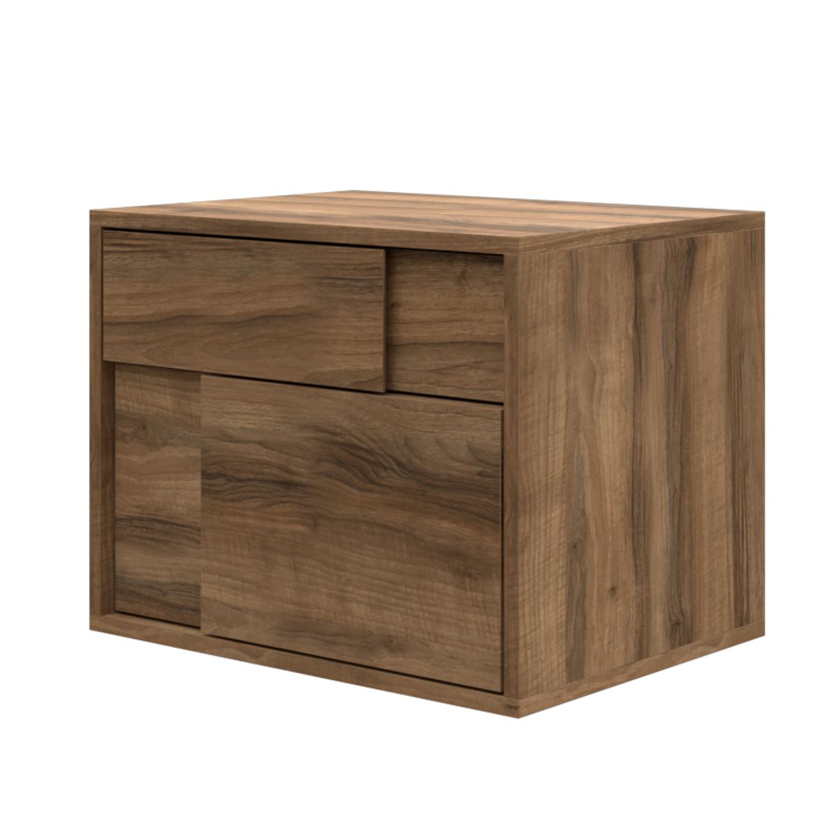 MUEBLES MACRUMO - Velador Nórdico 2 cajones color Inhotim