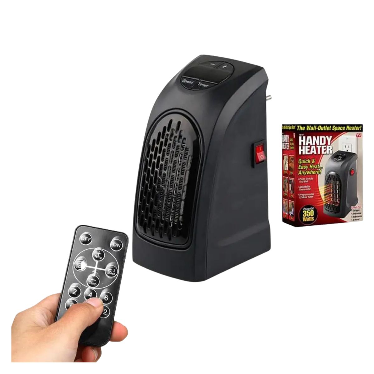 IMPORTADO MC - Calefactor Eléctrico HANDY de 400W con Control