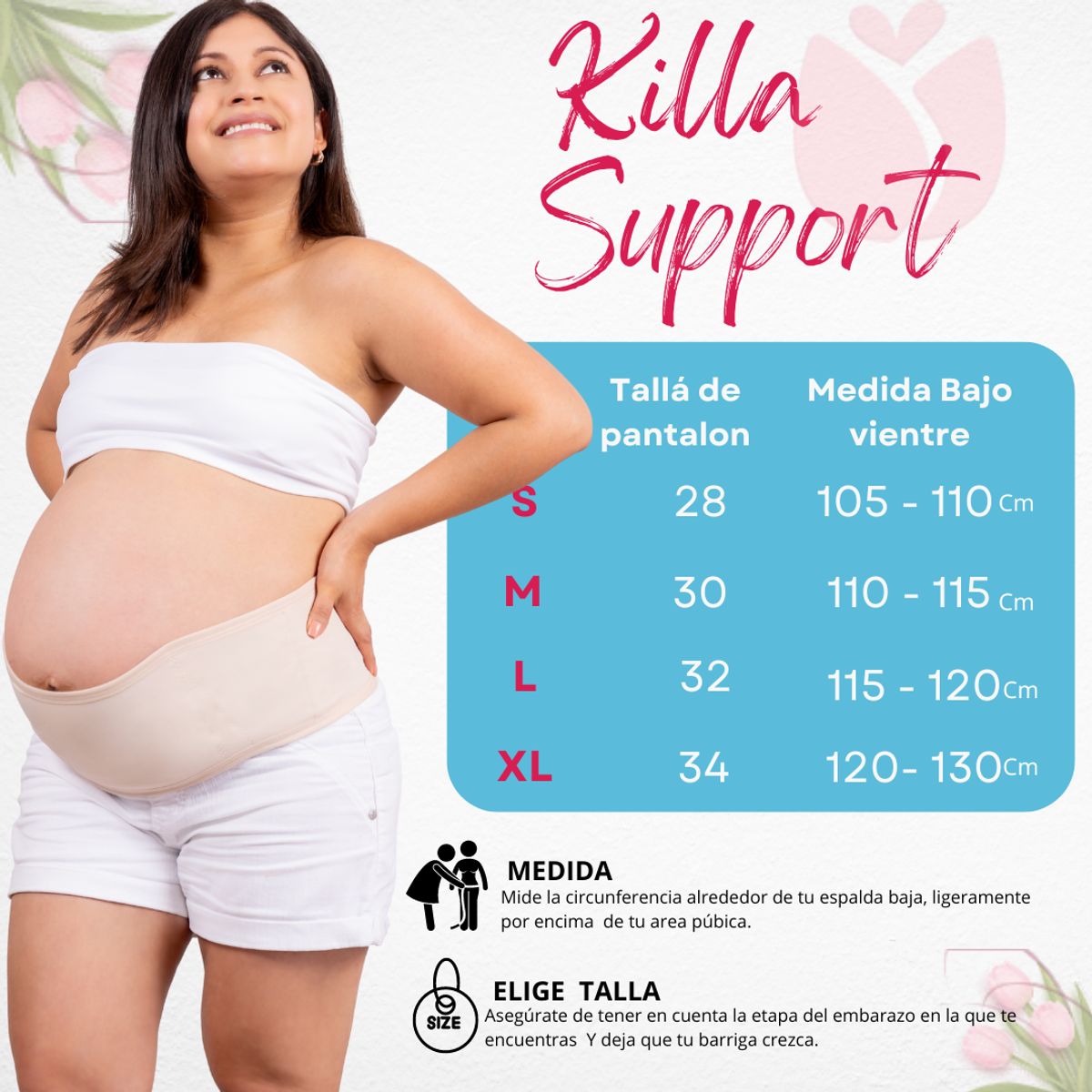 KILLAMOM - FAJA DE EMBARAZO  SOPORTE MATERNO - TALLA XL