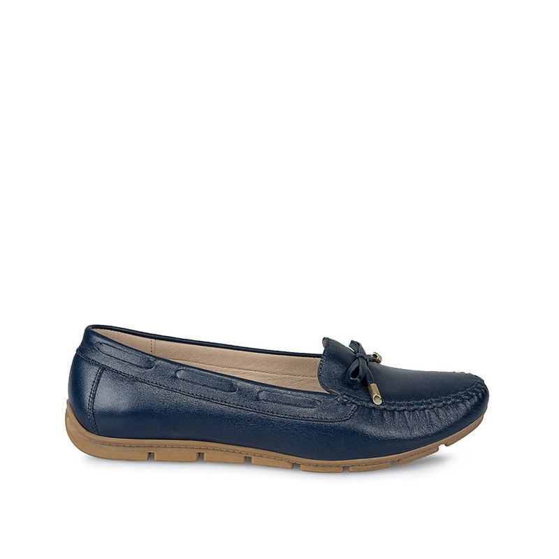 VIALE - Zapato Mocasín Casual WIL-2431 Azul Viale Cuero