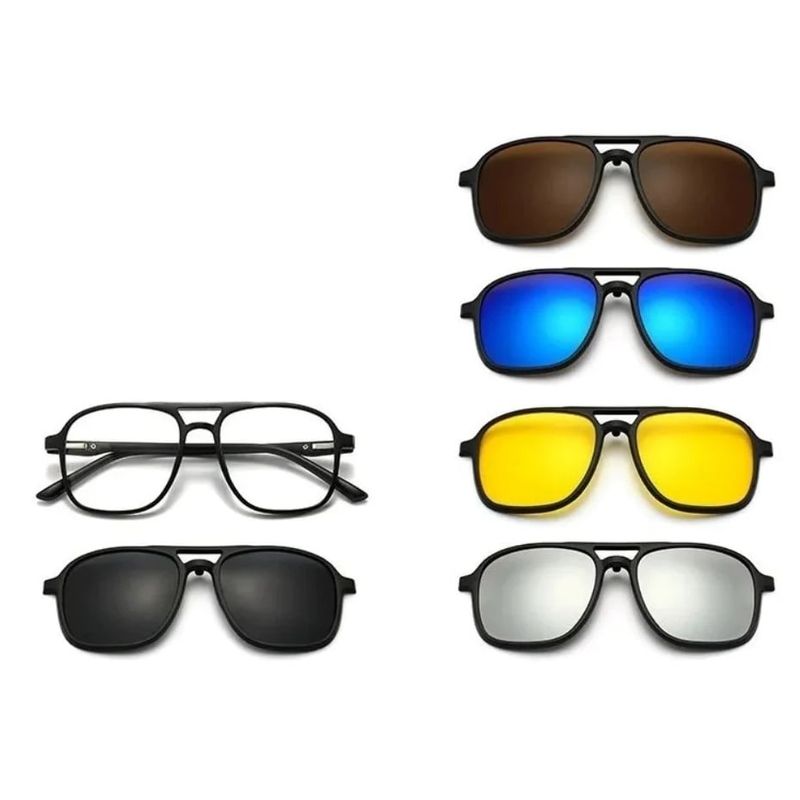 GENERICO - LENTES DE SOL 6 EN 1. Codigo 2333