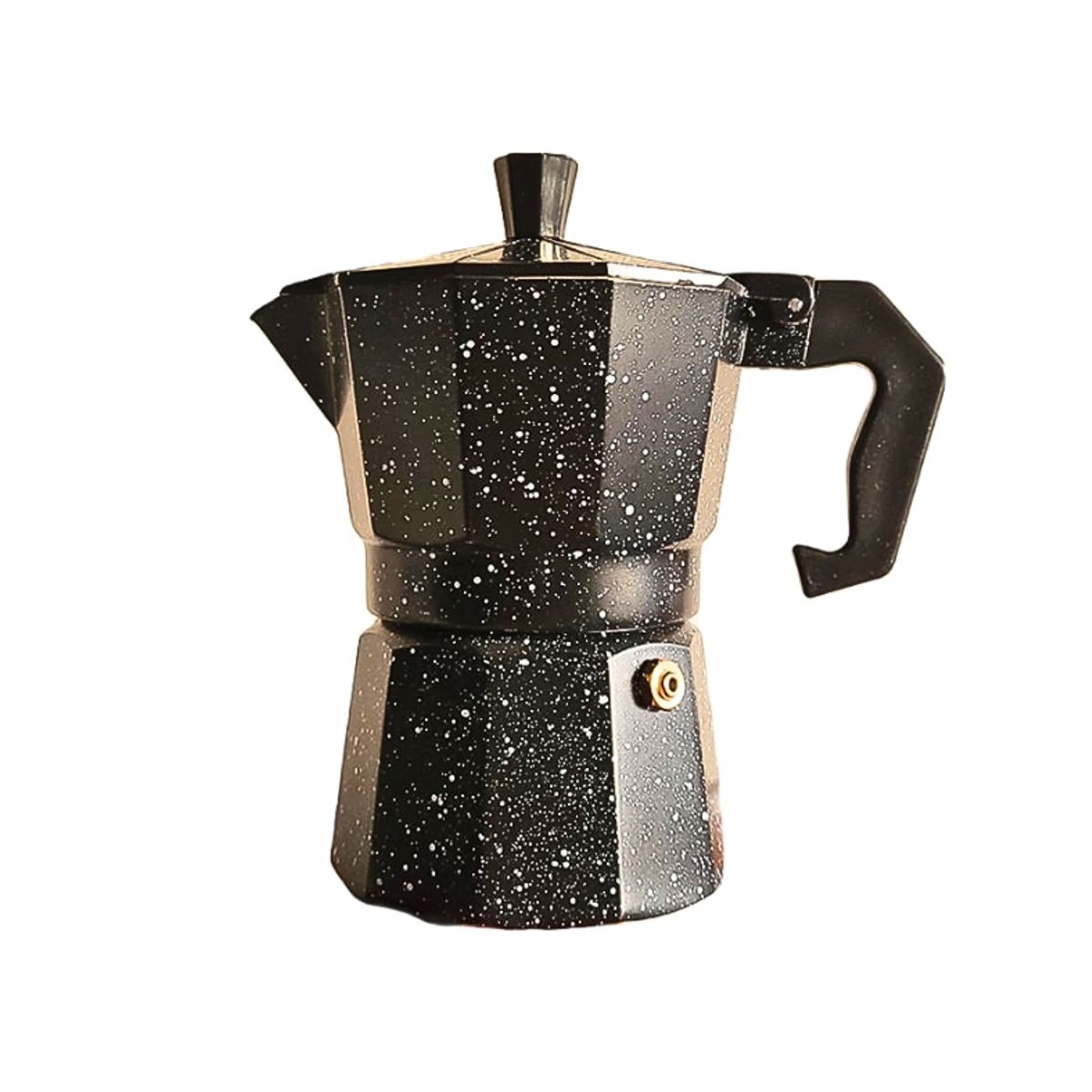 GENERICO - Cafetera moka italiana bañada en granito 3 tz