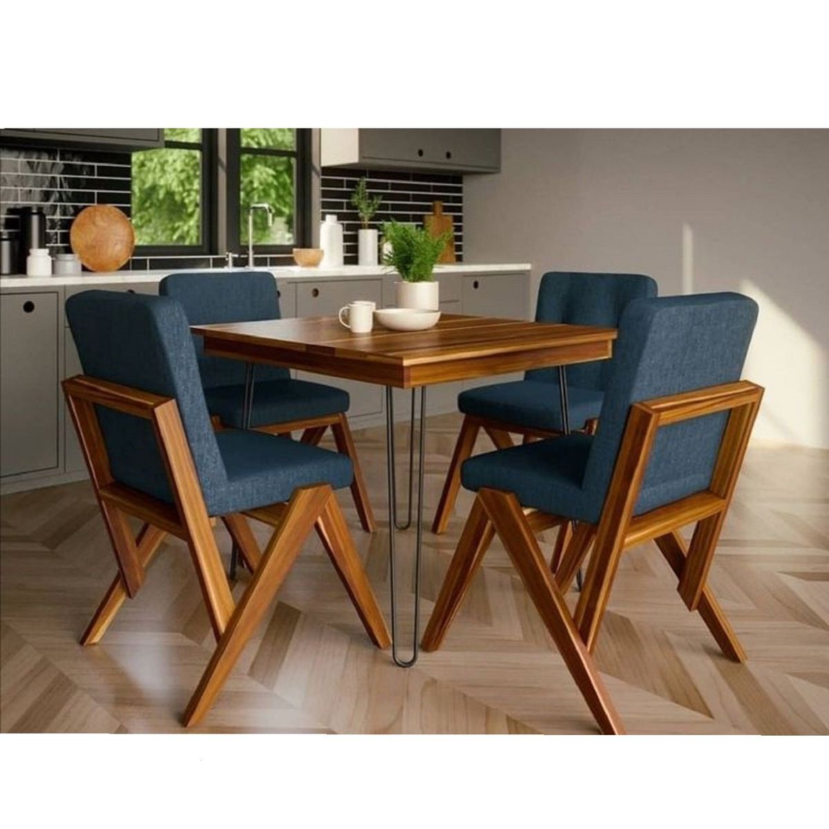 DMUEBLES - Juego de comedor Dmuebles 4 sillas Thor