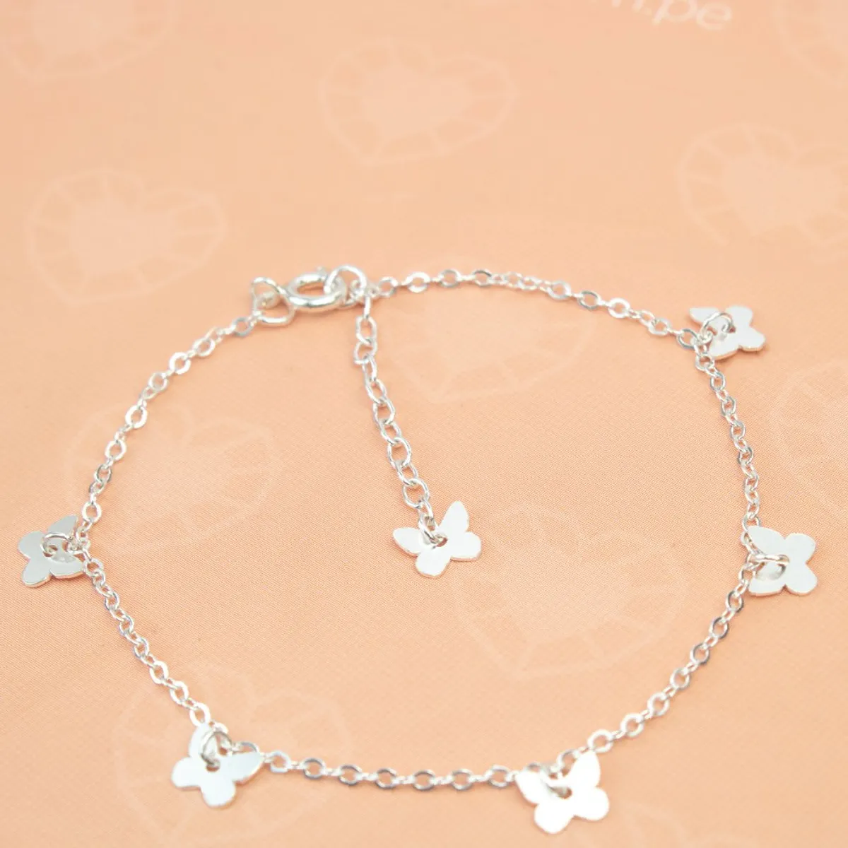 CLEO JOYAS & ACCESORIOS - Pulsera Mariposas Plata