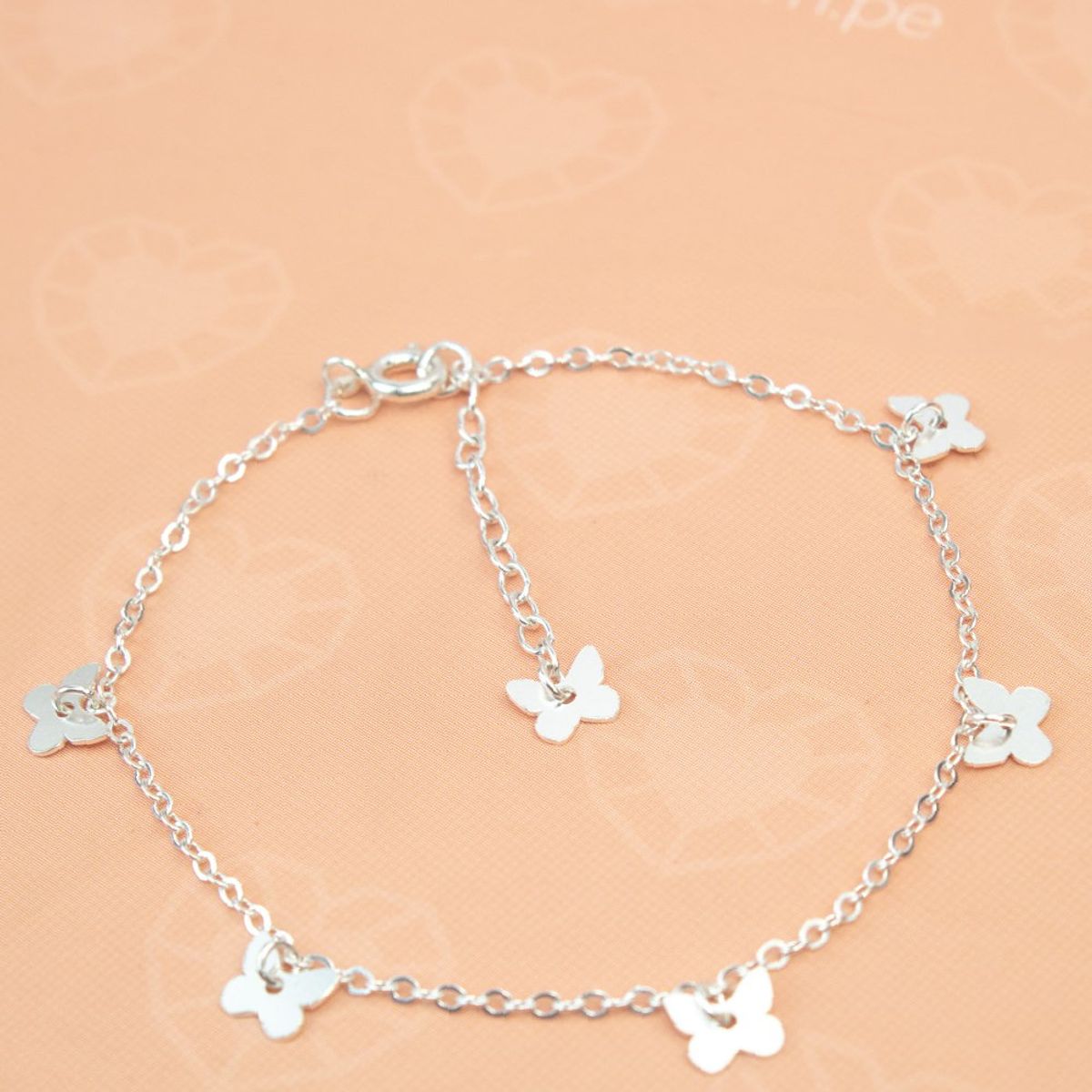 CLEO JOYAS & ACCESORIOS - Pulsera Mariposas Plata
