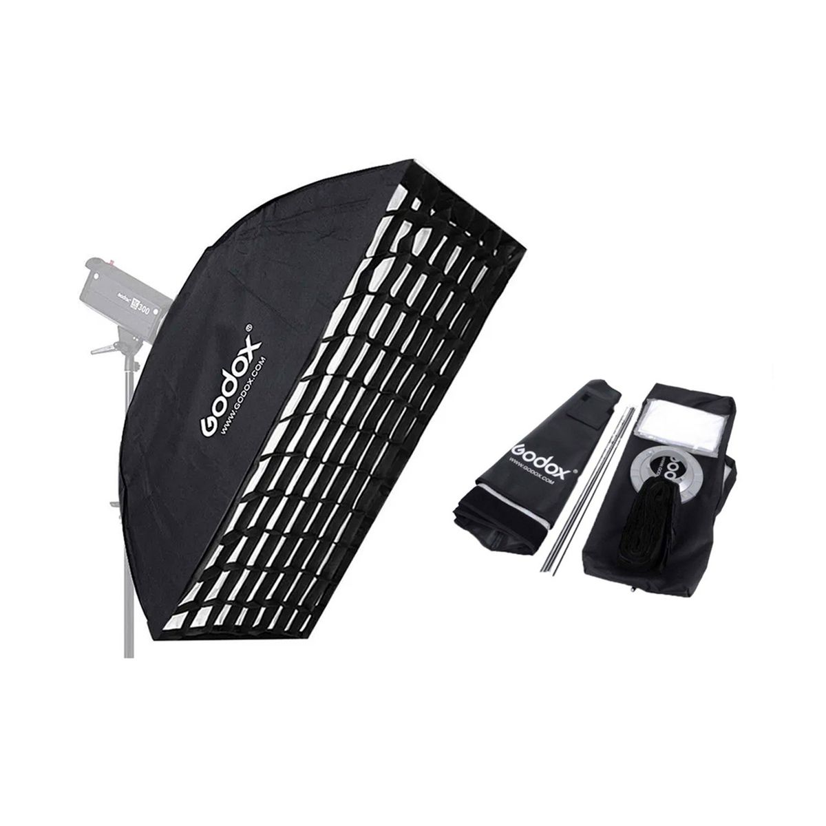 GODOX - Softbox Godox de 80x120cm Montura Bowens con Grilla