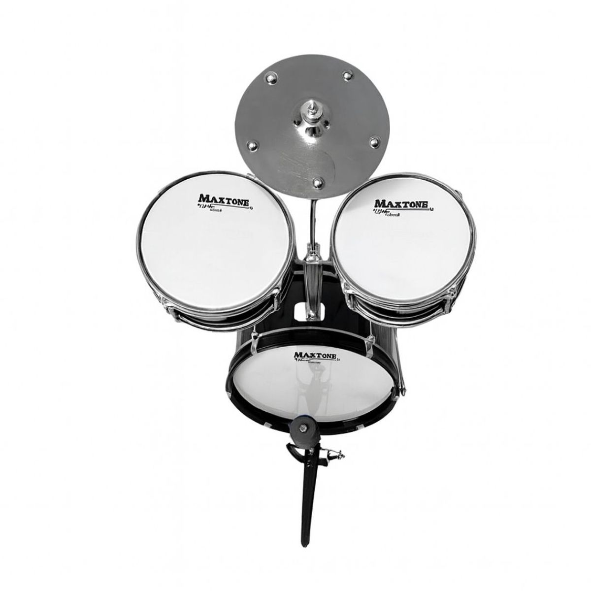 MAXTONE - Batería Acústica para niños - Negro