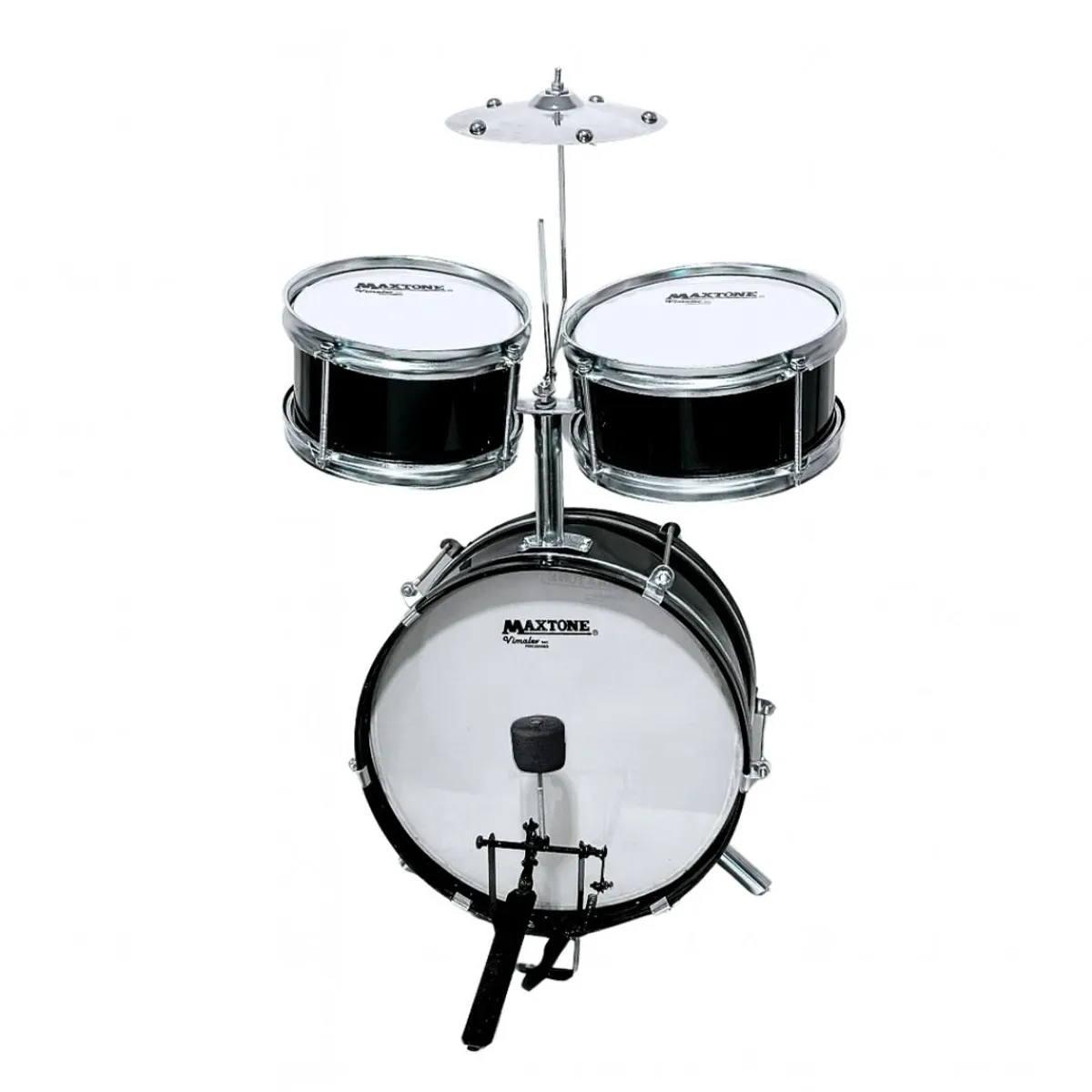 MAXTONE - Batería Acústica para niños - Negro