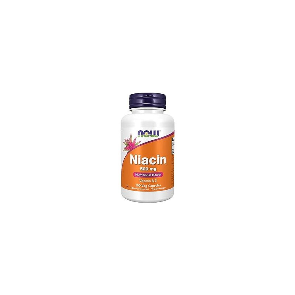 NOW - Vitamina B3 (Niacin) en Cápsulas 500 mg x 100 u - Now Foods