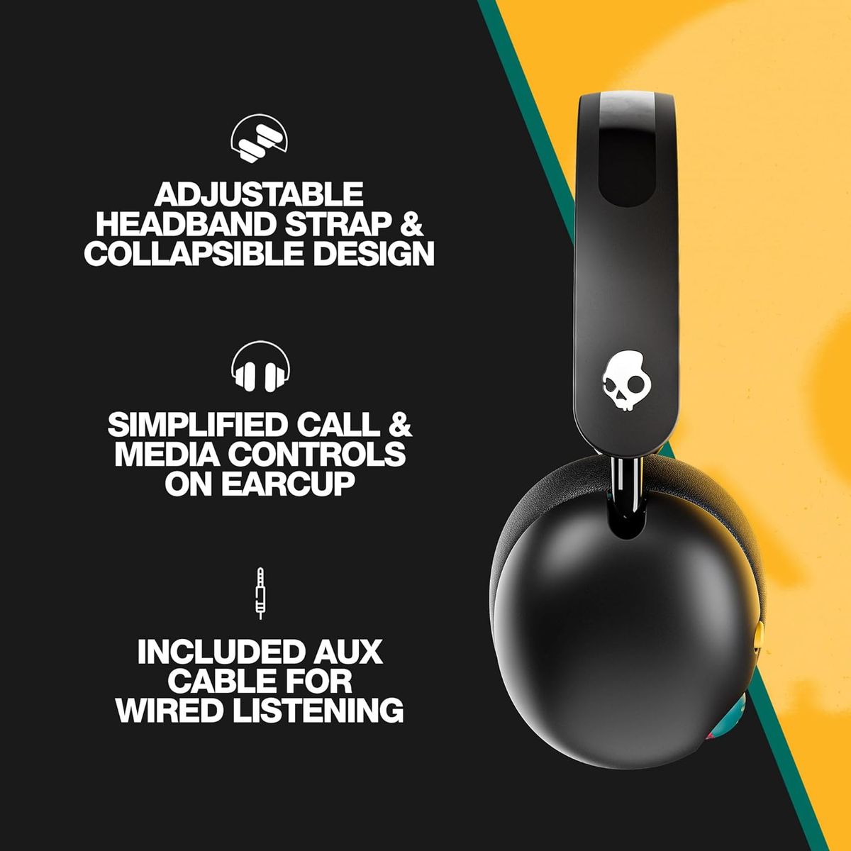 SKULLCANDY - Audifonos Bluetooth Wireless Skullcandy Grom kids