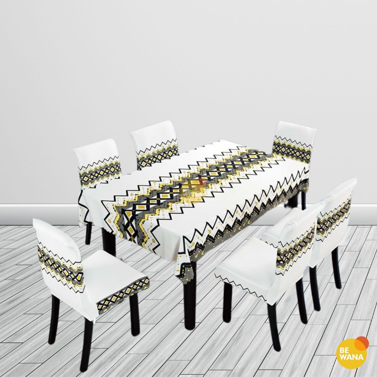 CASATEX - Mantel de Mesa y Fundas Para 6 Sillas de Tela 152 x 228cm