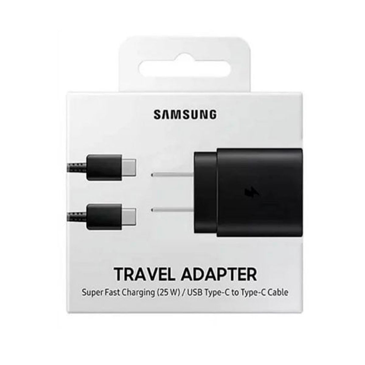 GENERICO - Cargador 25W para Samsung Cable Tipo - C Negro