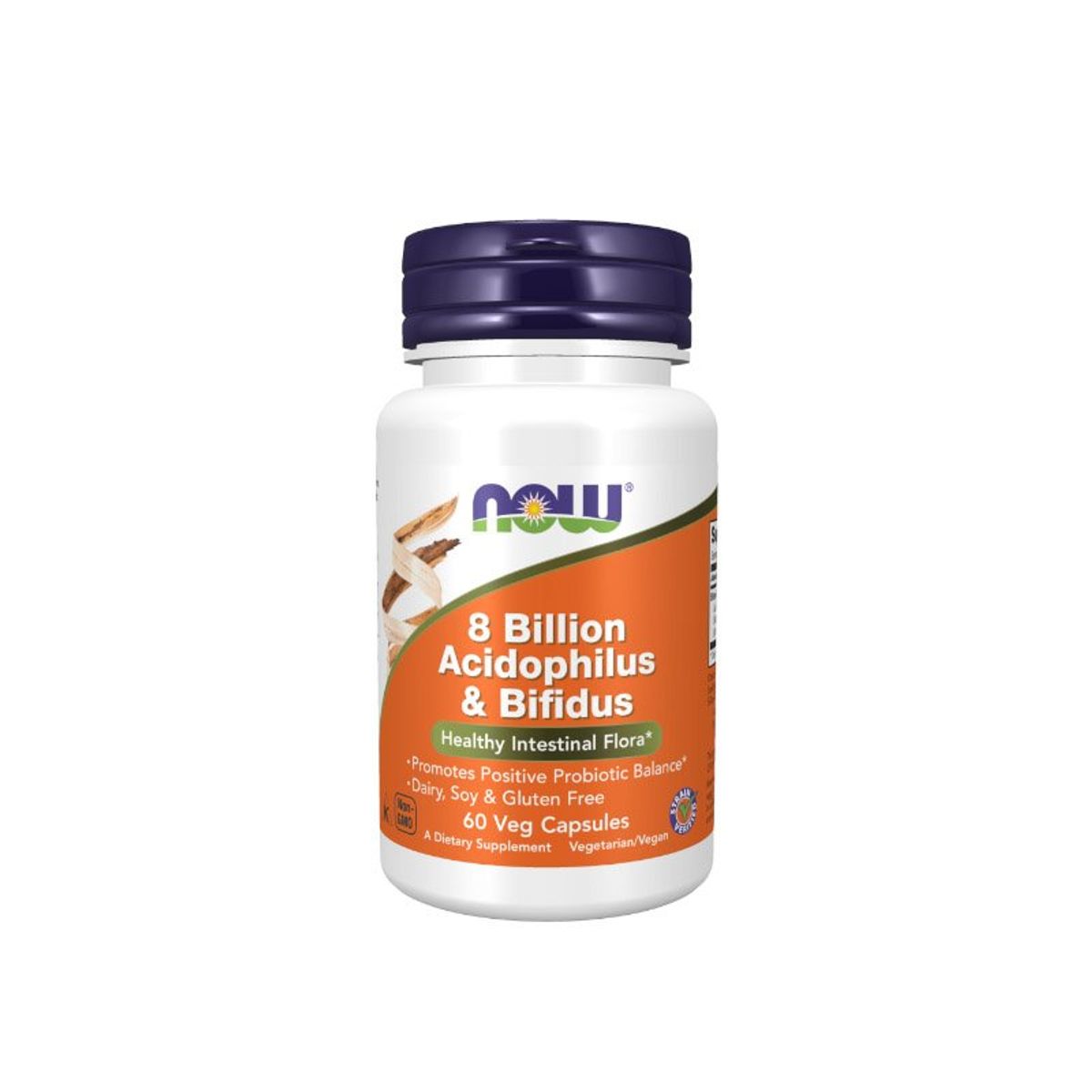 NOW - 8 Billon Acidophilus & Bifidus - Probioticos x 60 VCaps - Now