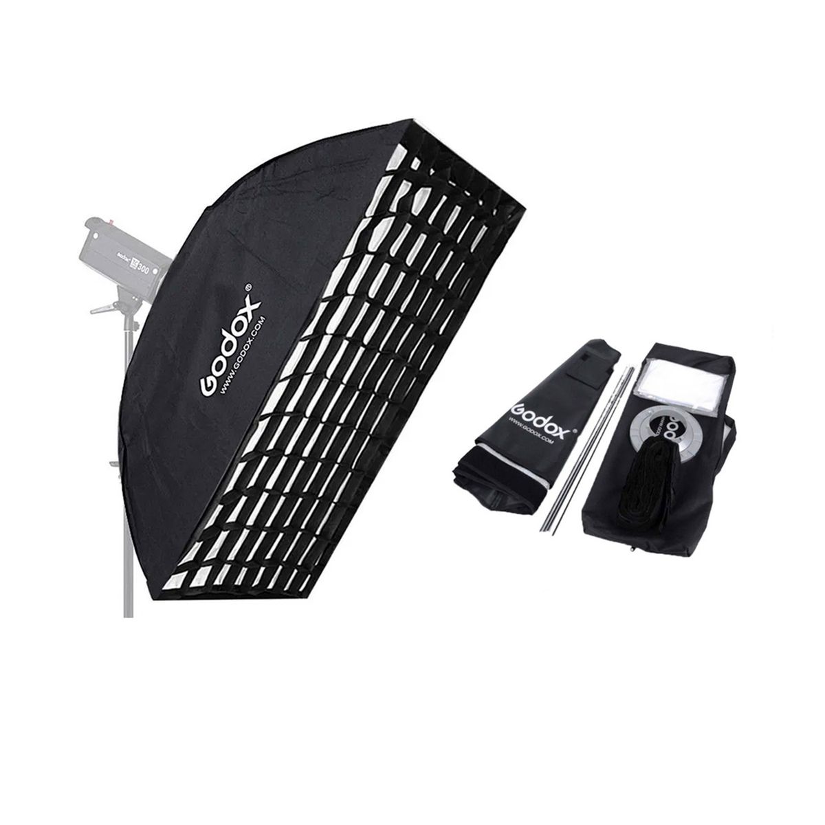 GODOX - Softbox Godox de 70x100 cm Montura Bowens con Grilla