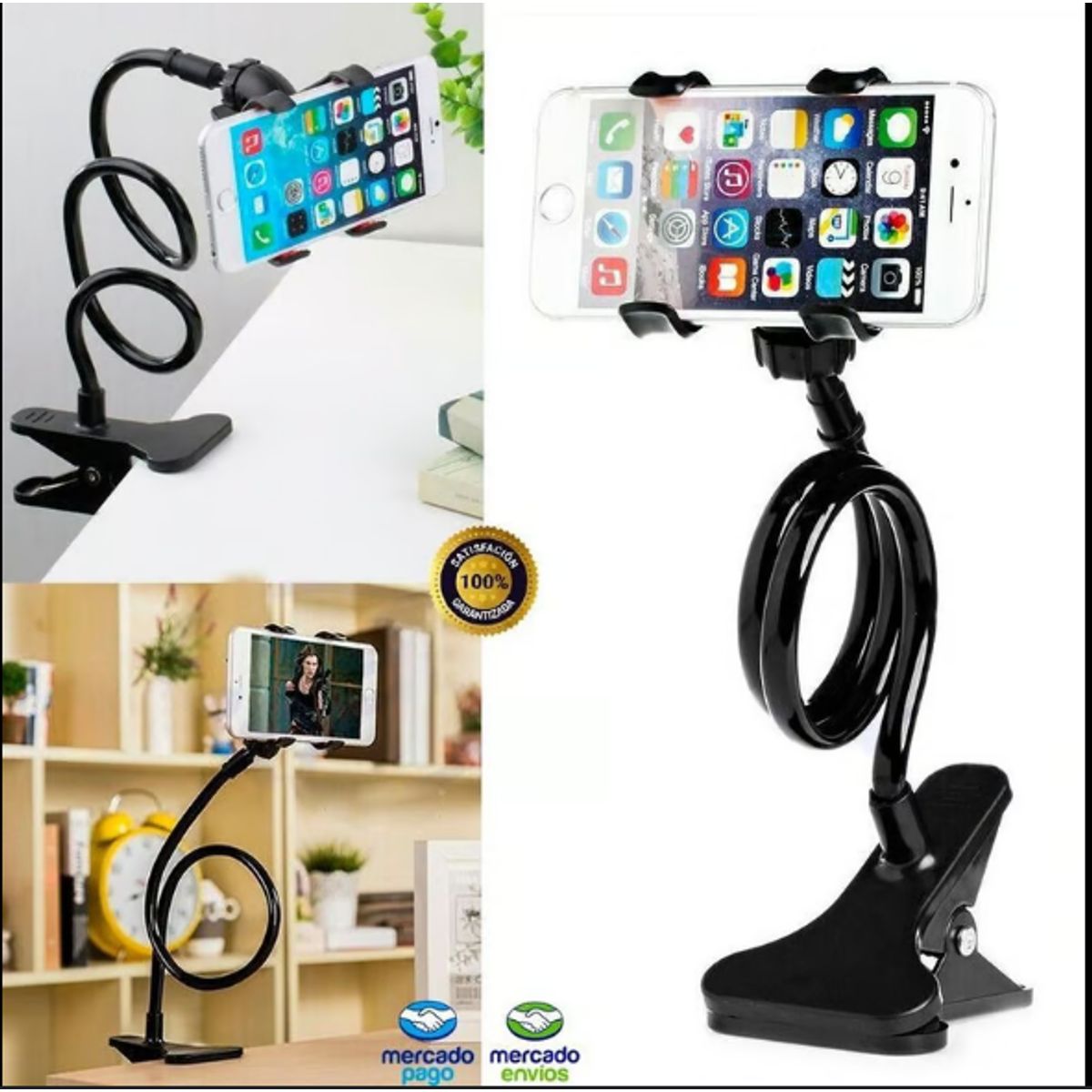 GENERICO - Soporte para celular tech-1 cuello FLEXIBLE 360°