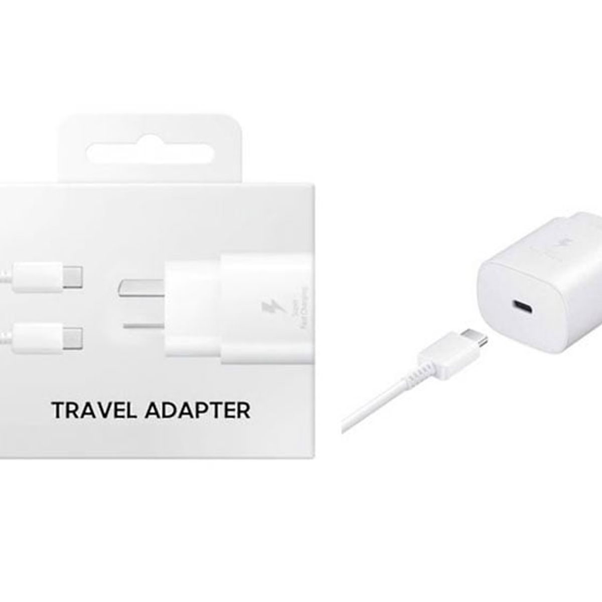 GENERICO - Cargador 25W para Samsung Cable Tipo - C Blanco