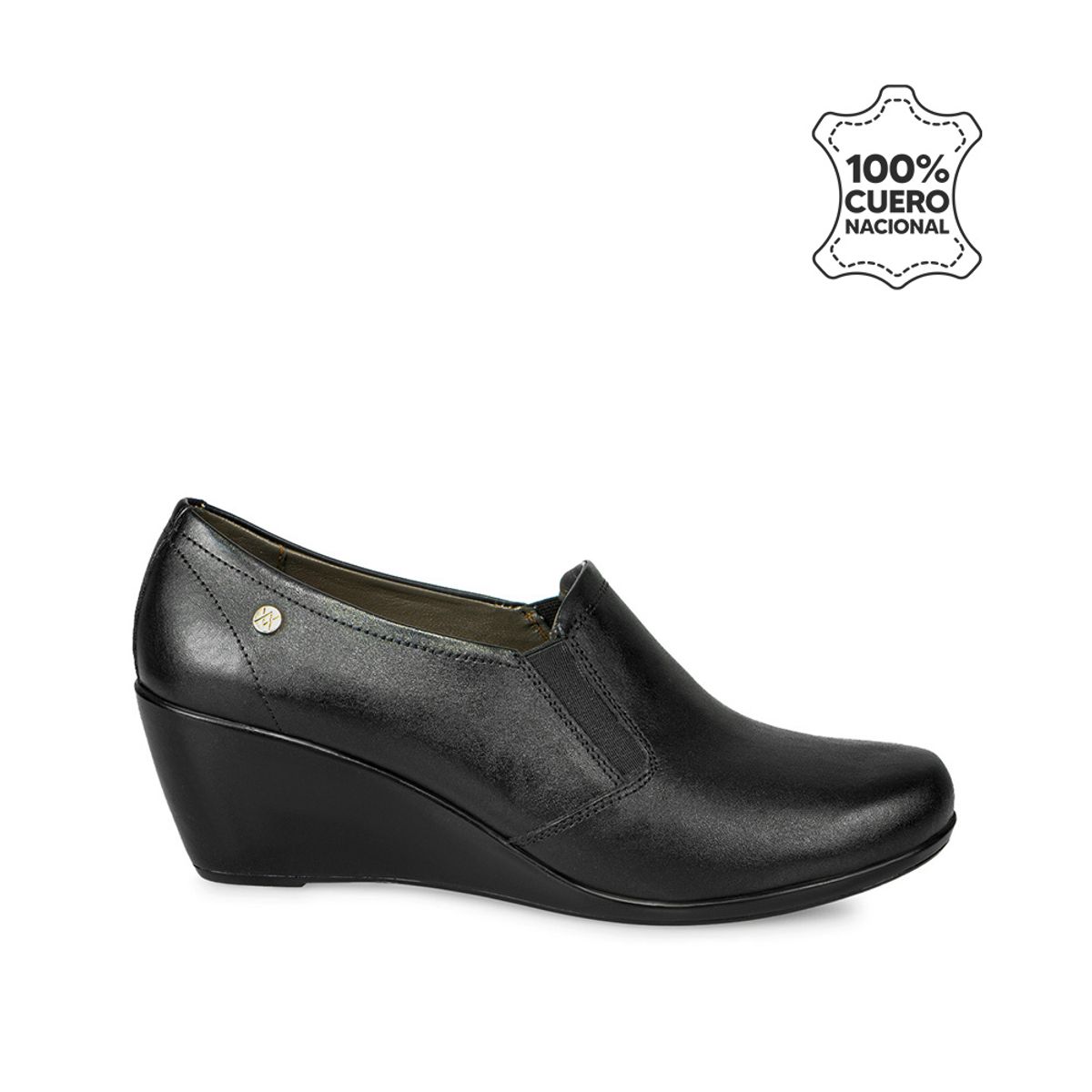 VIALE - Zapato Slip On Casual WIL-2430 Negro Viale Cuero