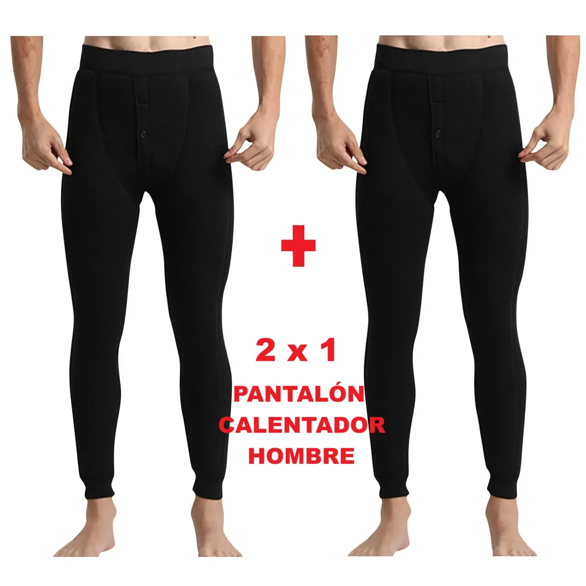 OEM - Pack 2 Pantalones Calentador Hombre Micropolar Invierno Mina