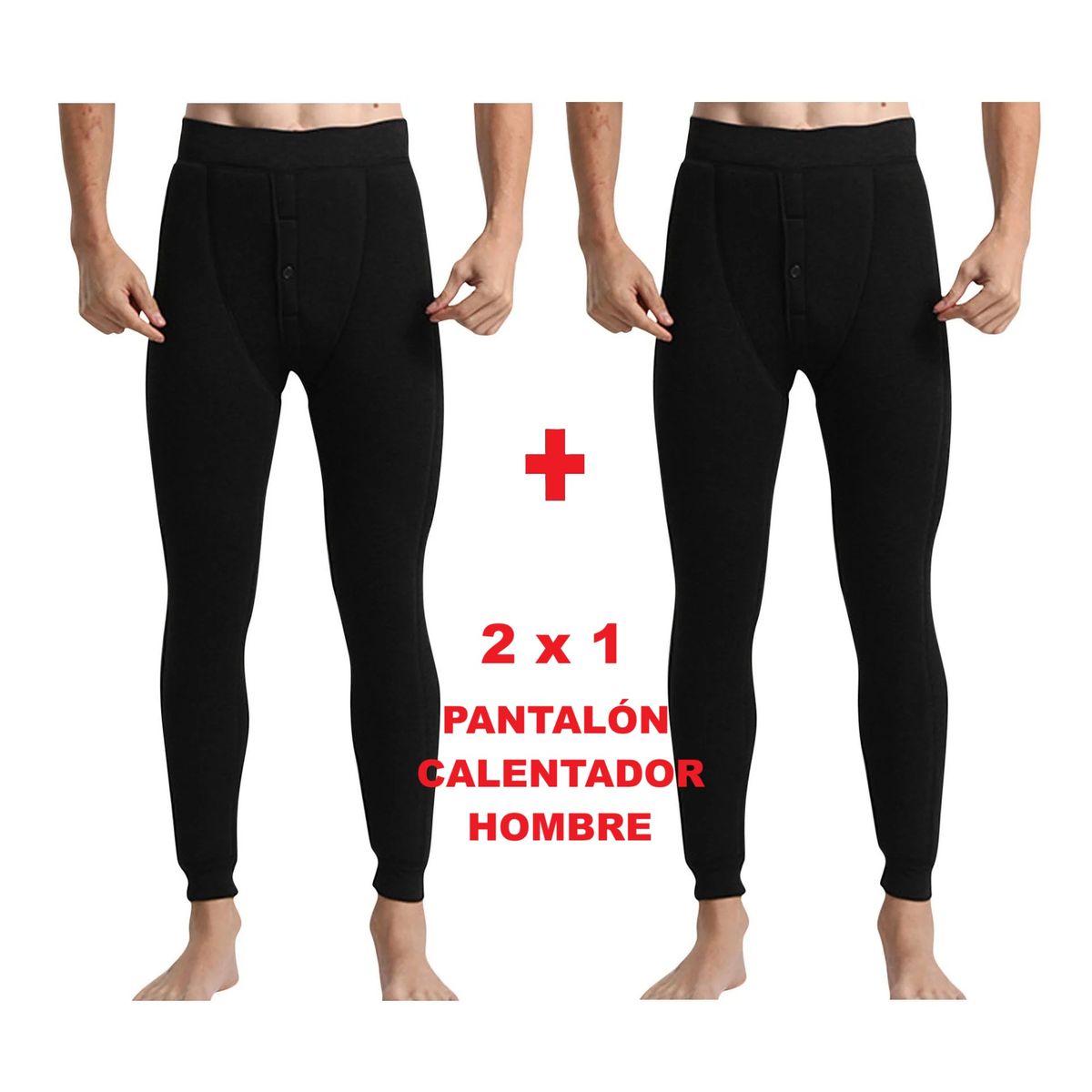 OEM - Pack 2 Pantalones Calentador Hombre Micropolar Invierno Mina