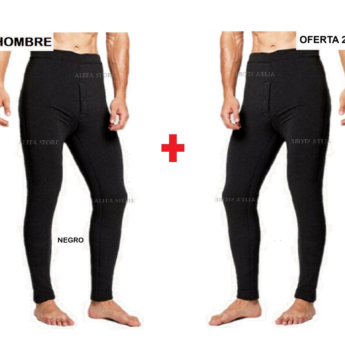 OEM - Pack 2 Pantalones Calentador Hombre Micropolar Invierno Mina