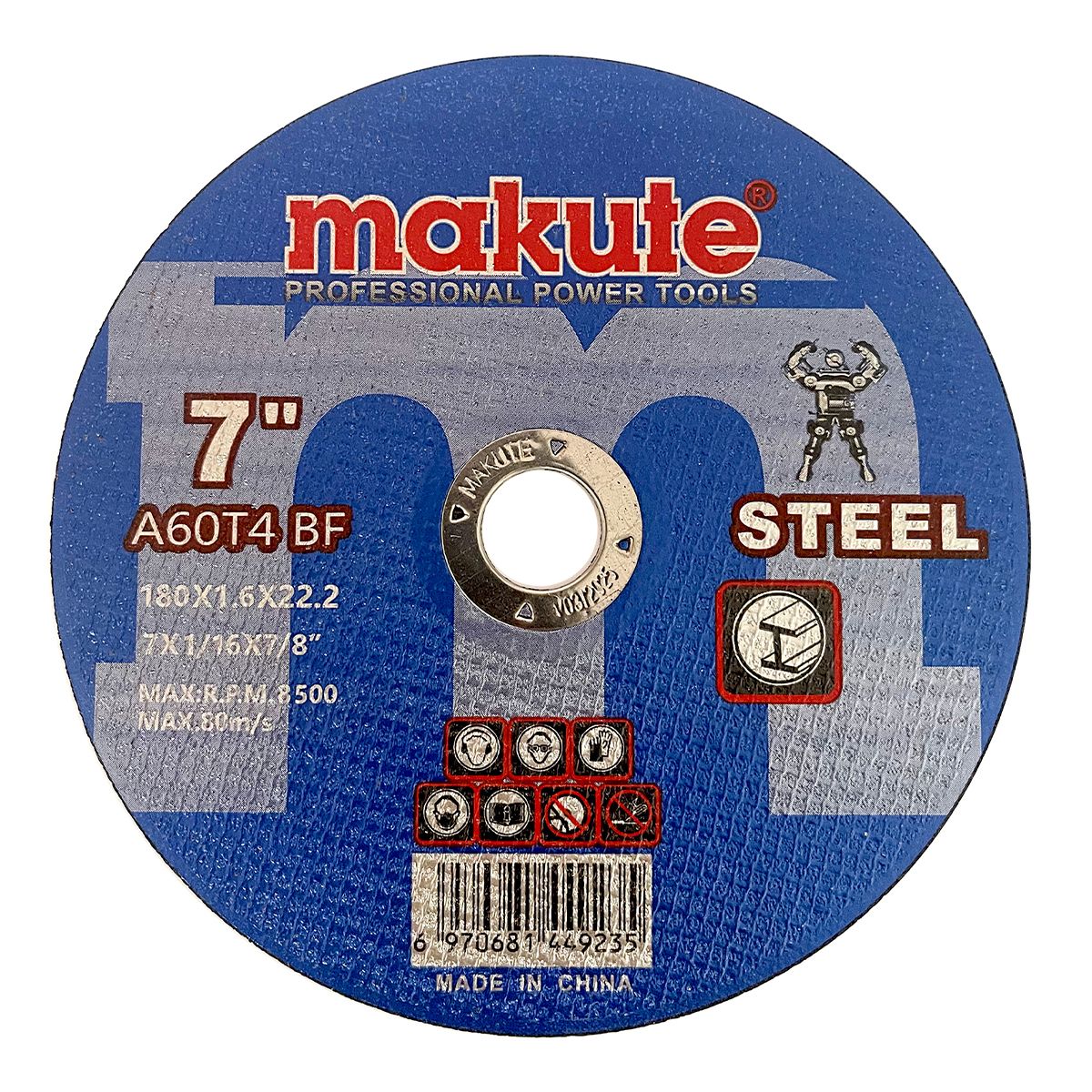 MAKUTE - Disco De Corte De Acero 7 180mm - 50 Pza - Makute