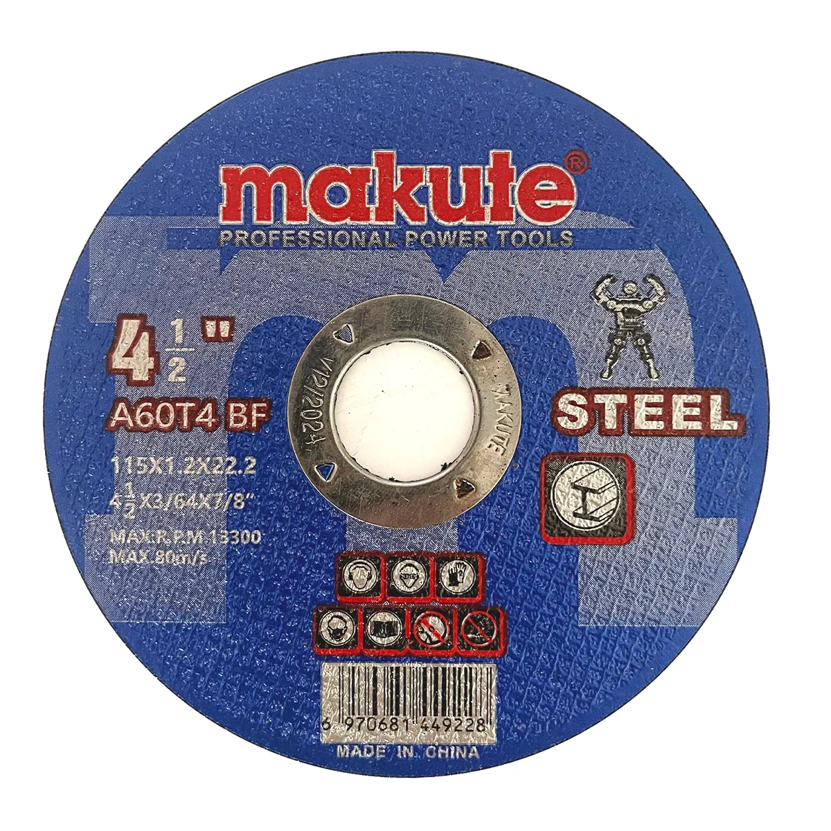 MAKUTE - Disco De Corte Acero 4.5 180mm x 50uni. - Makute