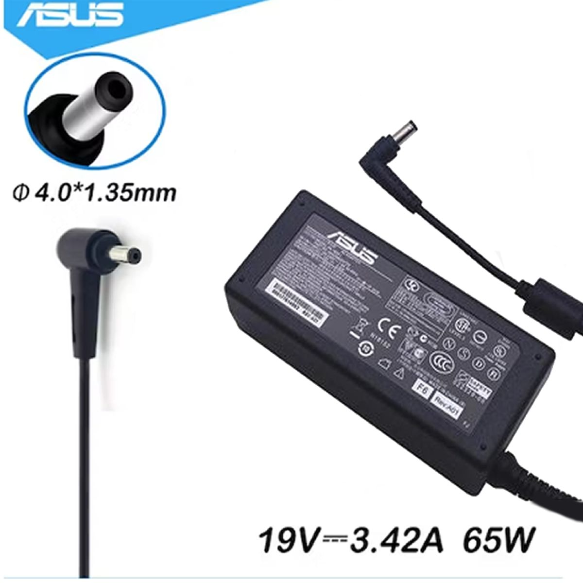 GENERICO - CARGADOR COMPATIBLE ASUS 19V 342A 65W - 40×135