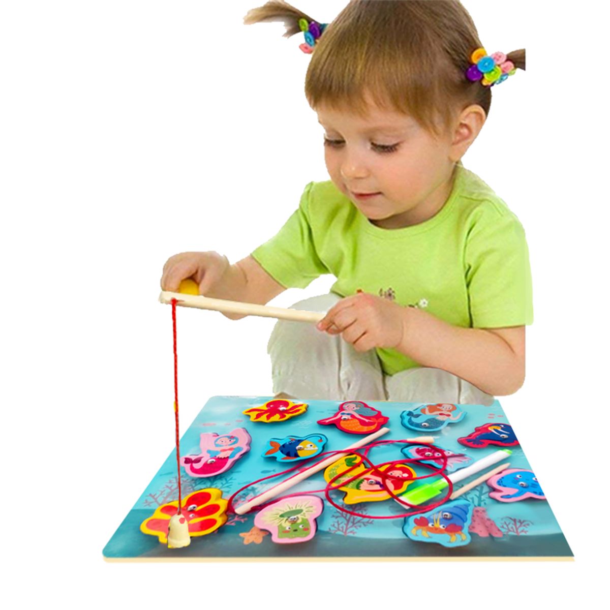 GENERICO - Rompecabeza Pesca en Alto Relieve Magnetico Marino