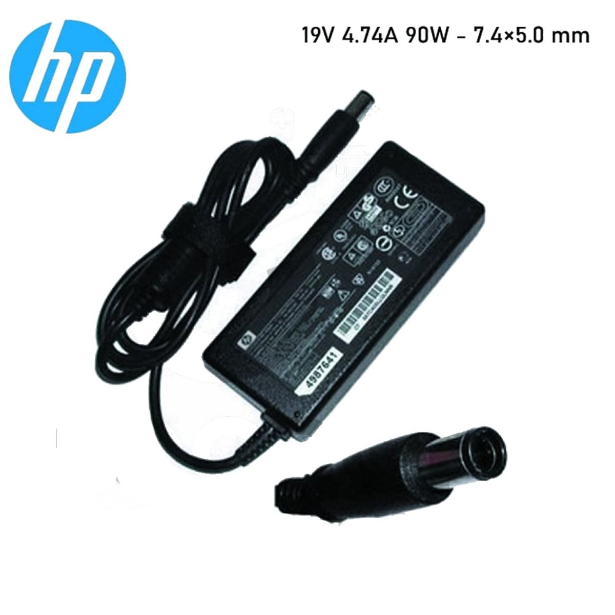 GENERICO - CARGADOR COMPATIBLE HP 19V 474A 90W PUNTA AGUJA - 74×50 mm